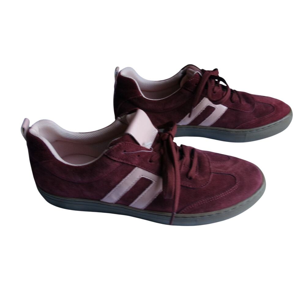 Cruza Portugal Suede Sneakers Burgundy Pink Women EU 40 US 9-9.5 NWOT